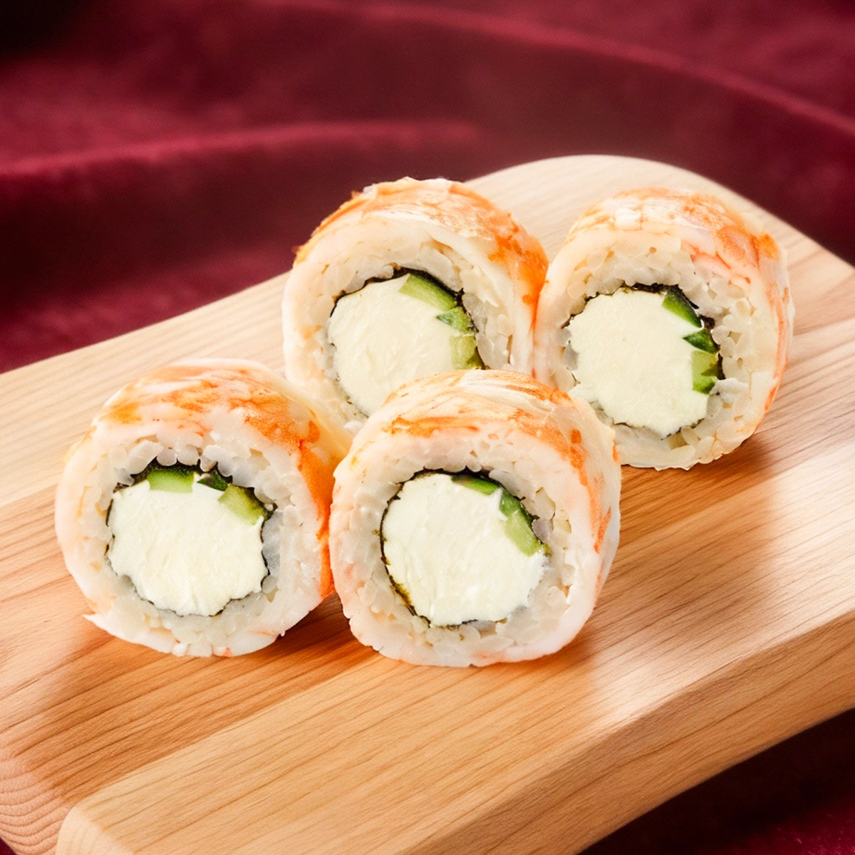 Филадельфия с креветкой 4 ШТ.