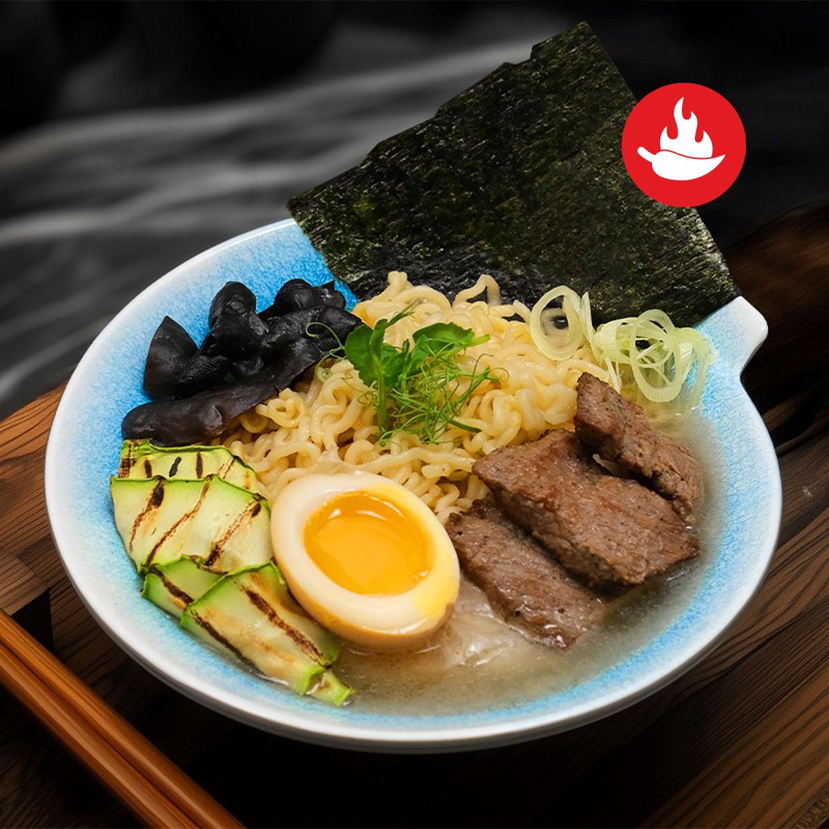 Рамён с говядиной