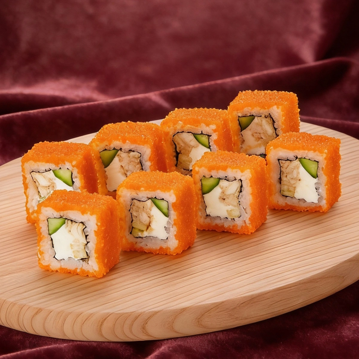 Tobi chicken maki 8 pcs.