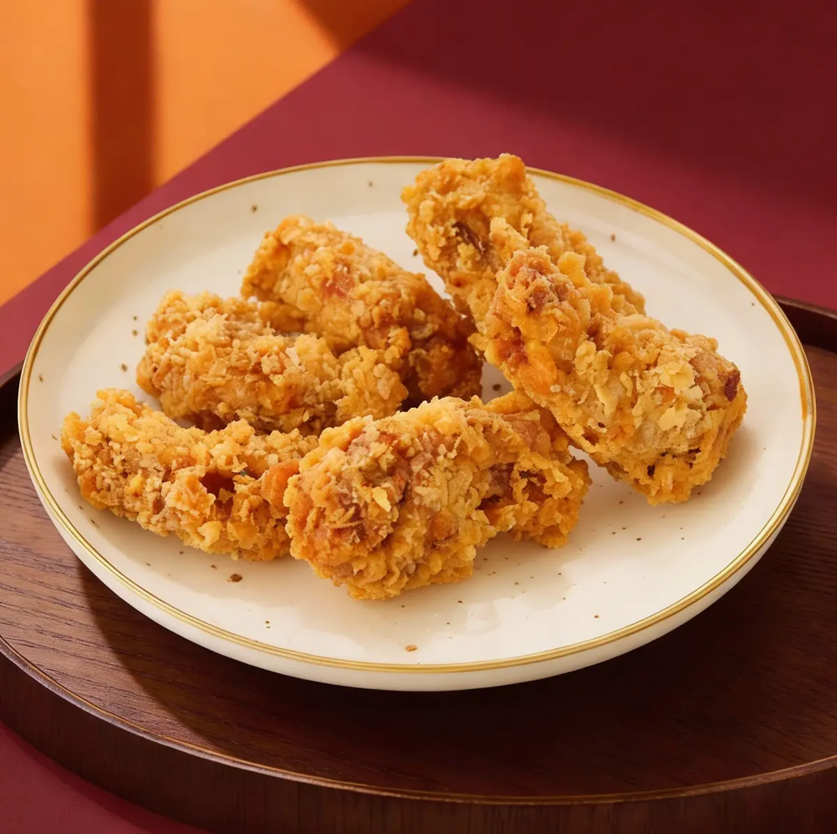 Express crispy breaded chicken wings