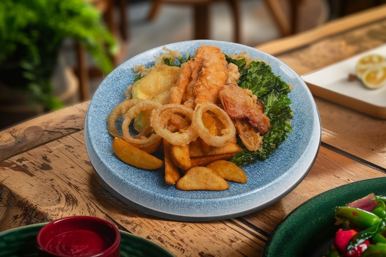 Лосось темпура 