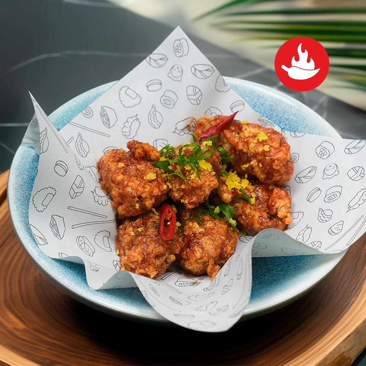 Куриные крылья в соусе чилибум