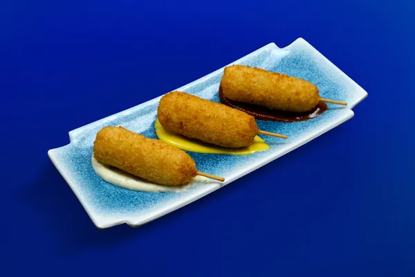 Mini corn dogs