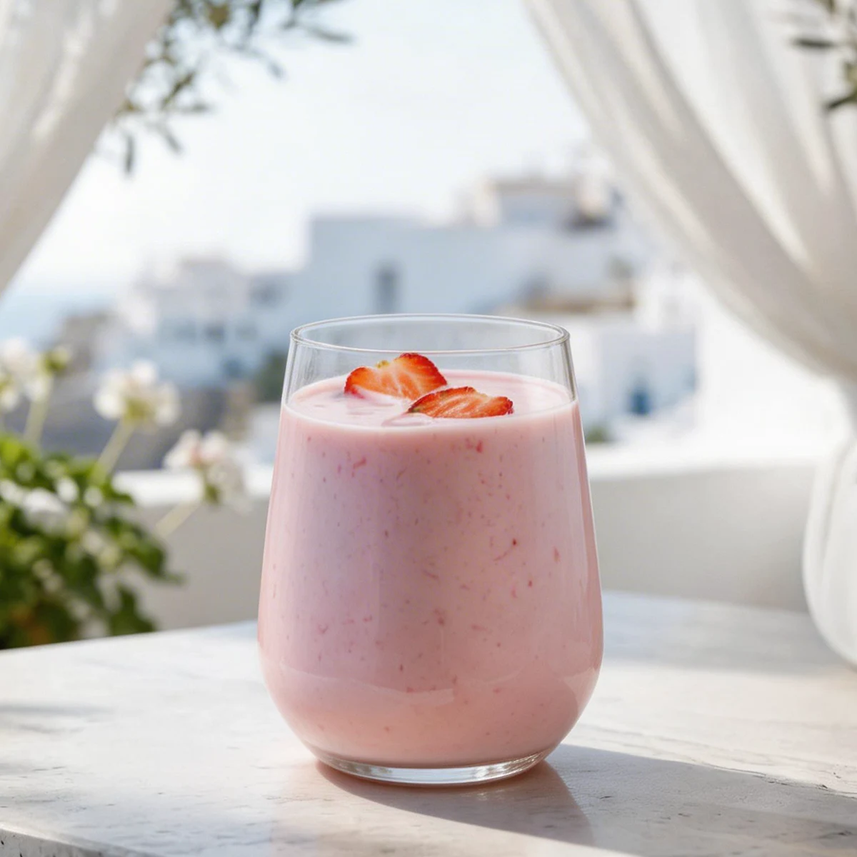 Клубничный милкшейк
