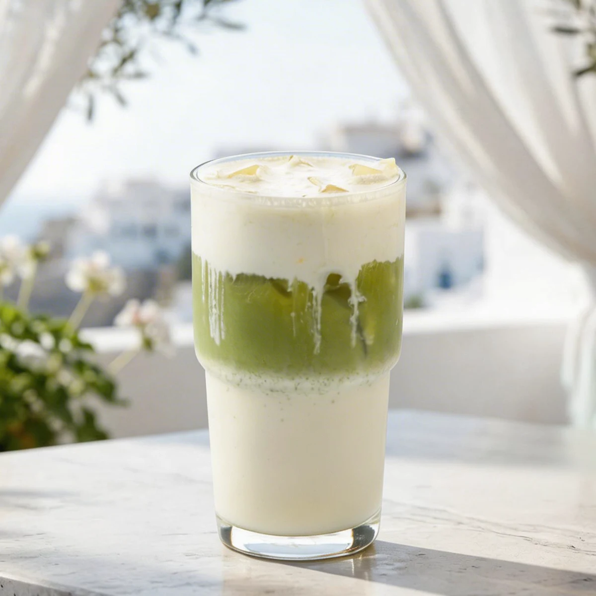 Матча-банан крем