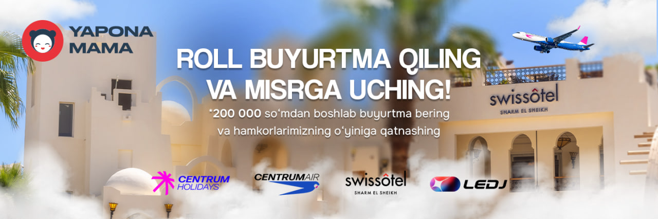 Banner aksiya Misrga yo‘lnoma o‘yinlari