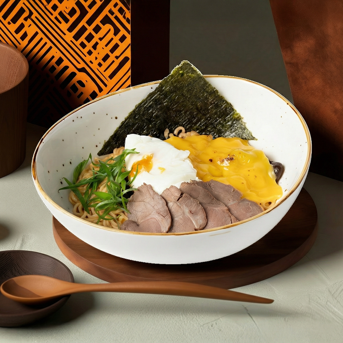 Mol goʻshti bilan koreyscha ramyon