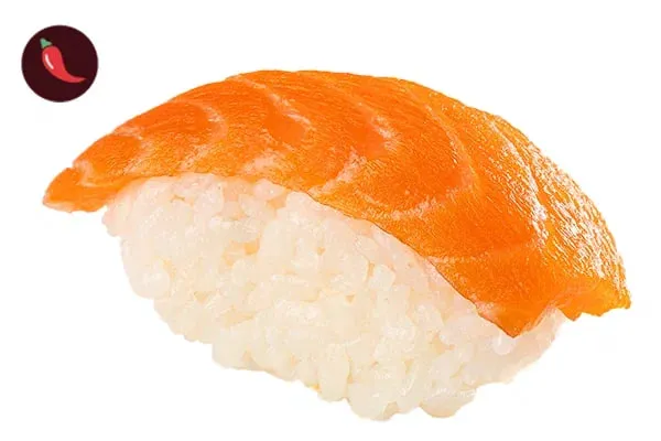 Salmon nigiri spicy