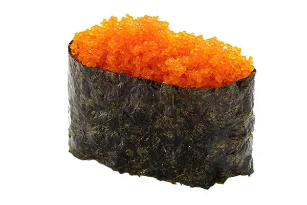 Tobiko nigiri (Flying fish caviar)